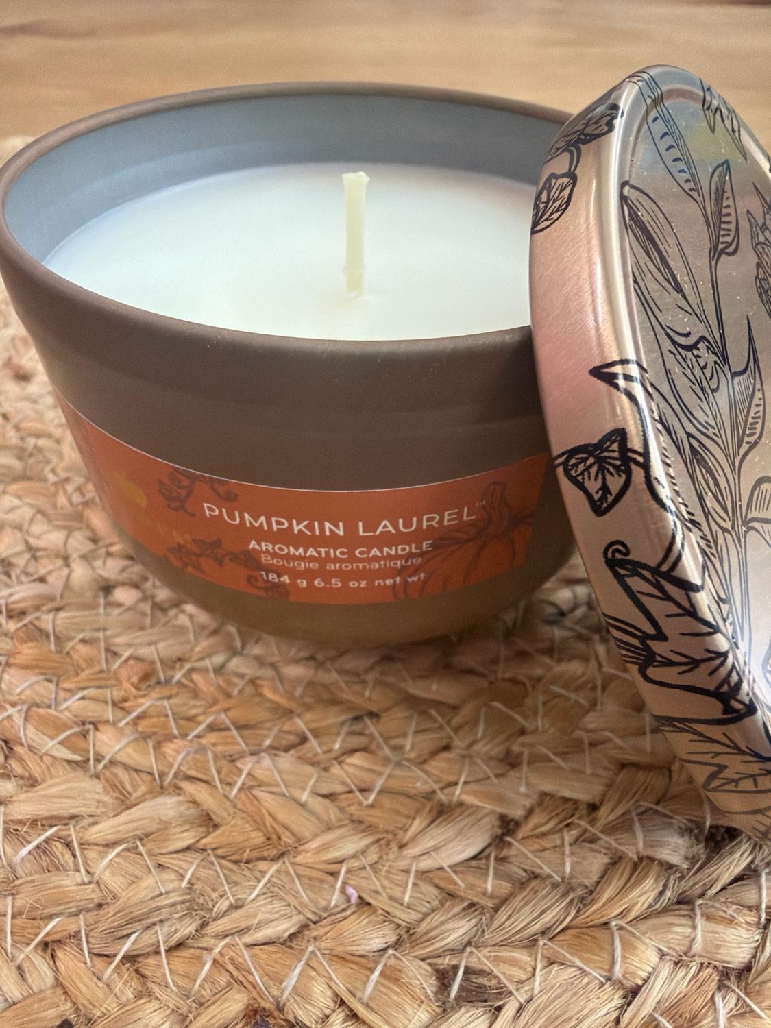 THYMES Pumpkin Laurel Tin Candle THYMES Pumpkin Laurel Tin Candle