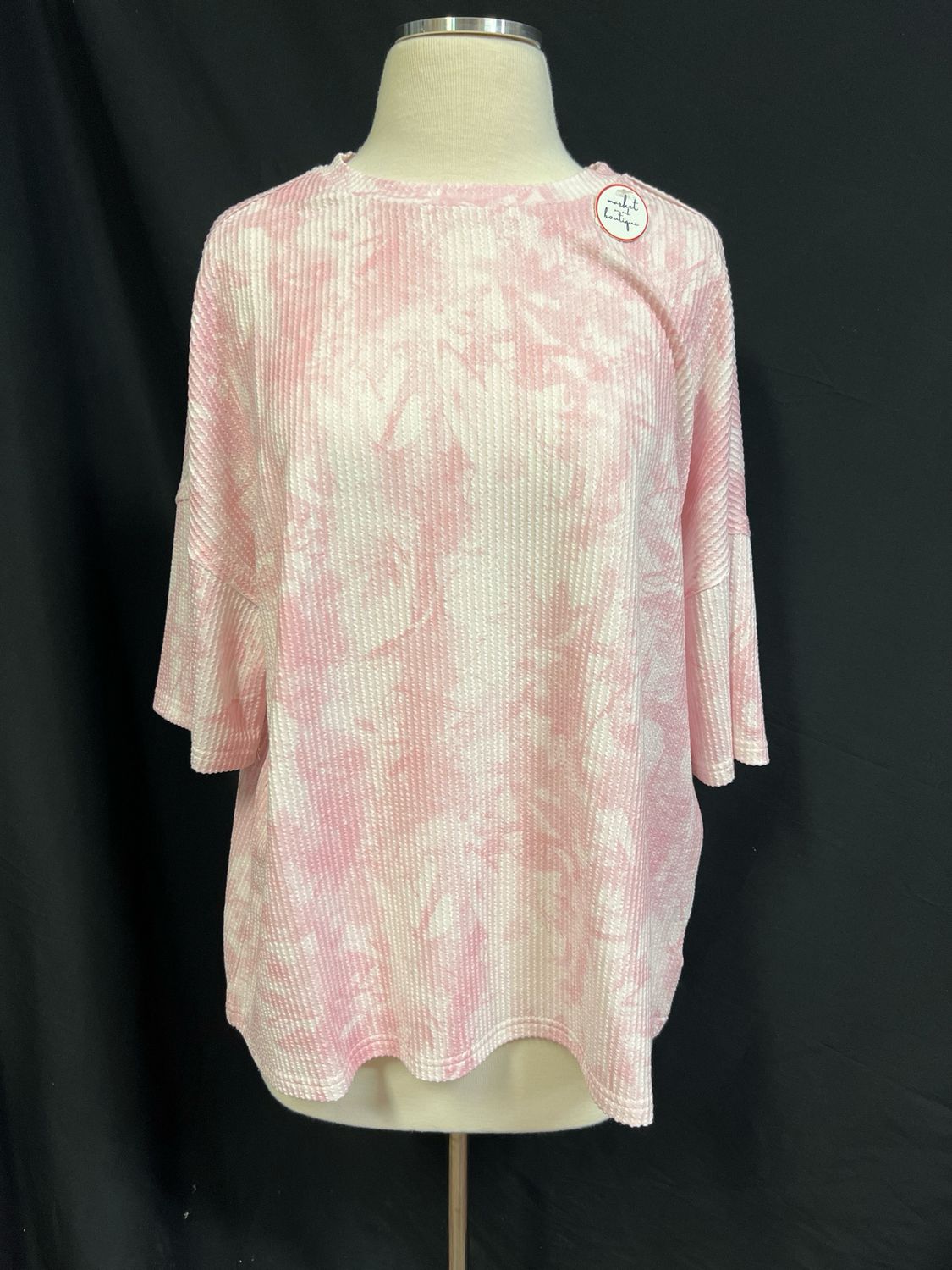 Pink Wave Rib T Shirt Pink Wave Rib T Shirt