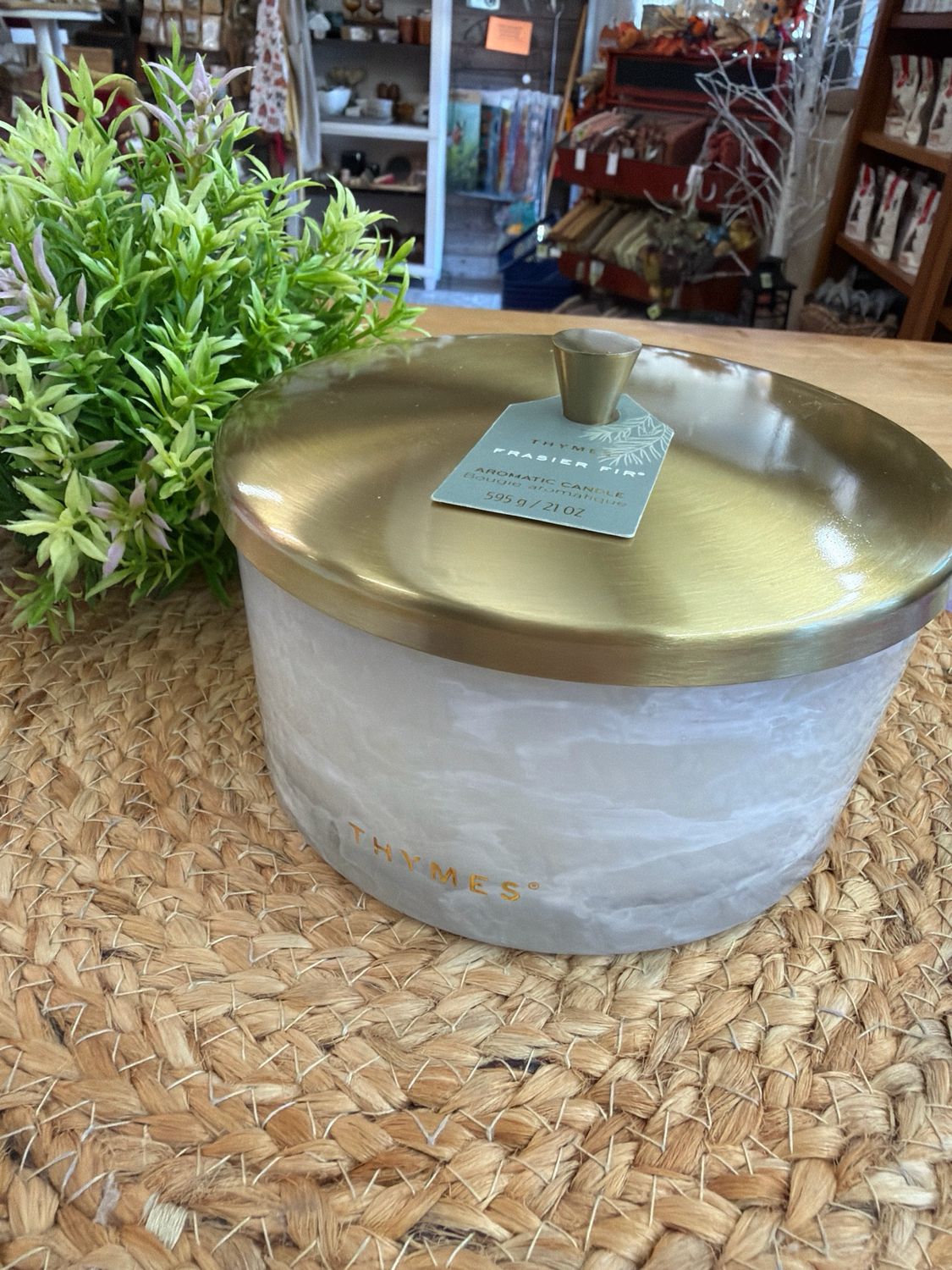 THYMES Frasier Fir Tidings 4 Wick Candle THYMES Frasier Fir Tidings 4 Wick Candle