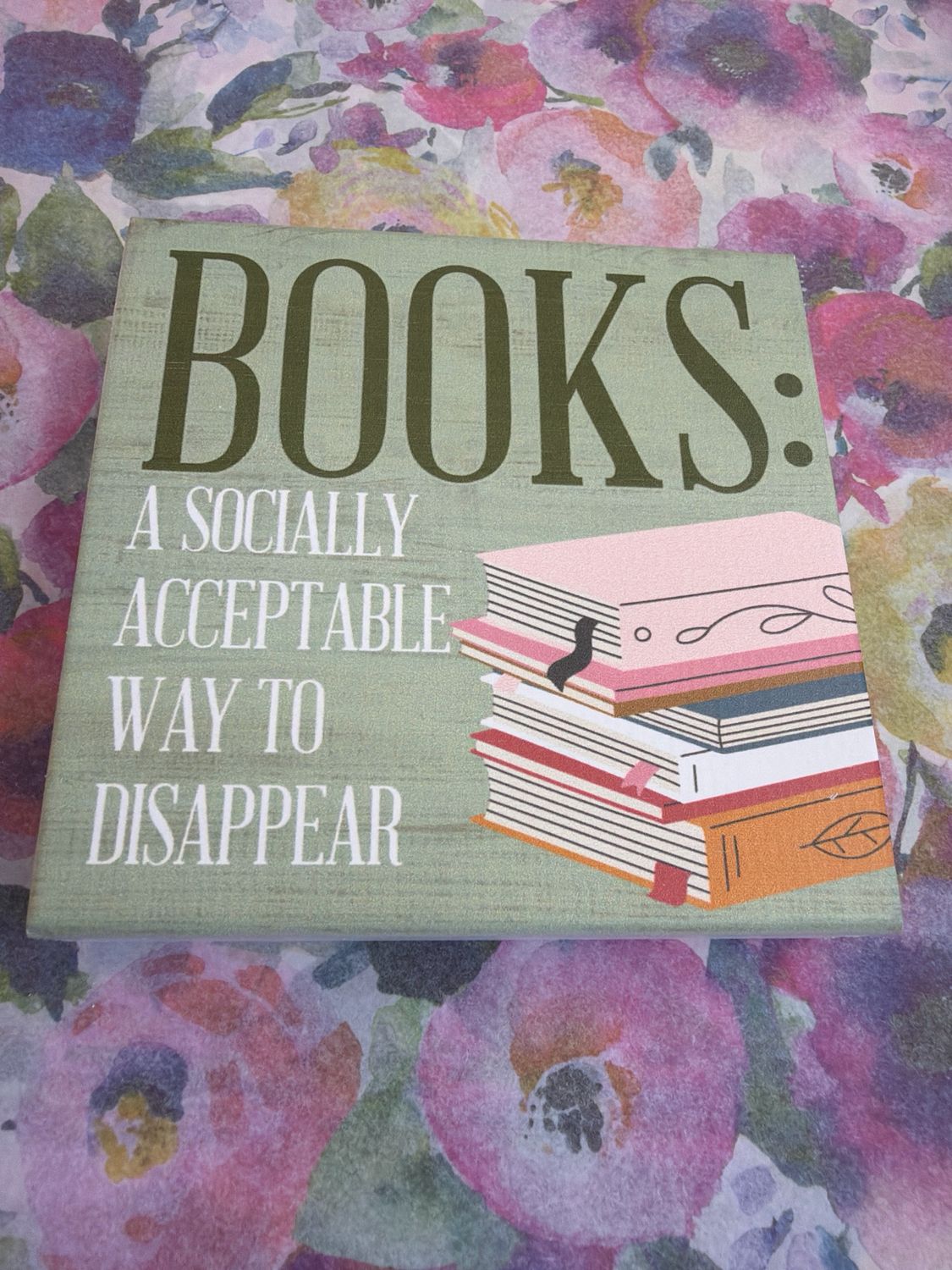 Books Disappear Block Sign Books Disappear Block Sign