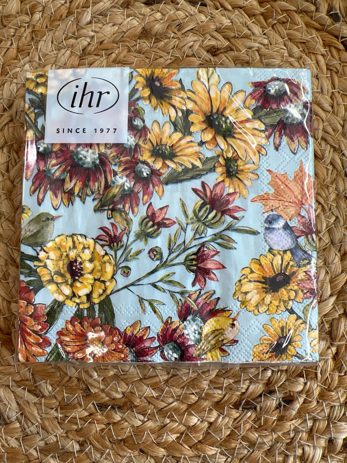 Retro Falling Leaves Cocktail Napkins Retro Falling Leaves Cocktail Napkins