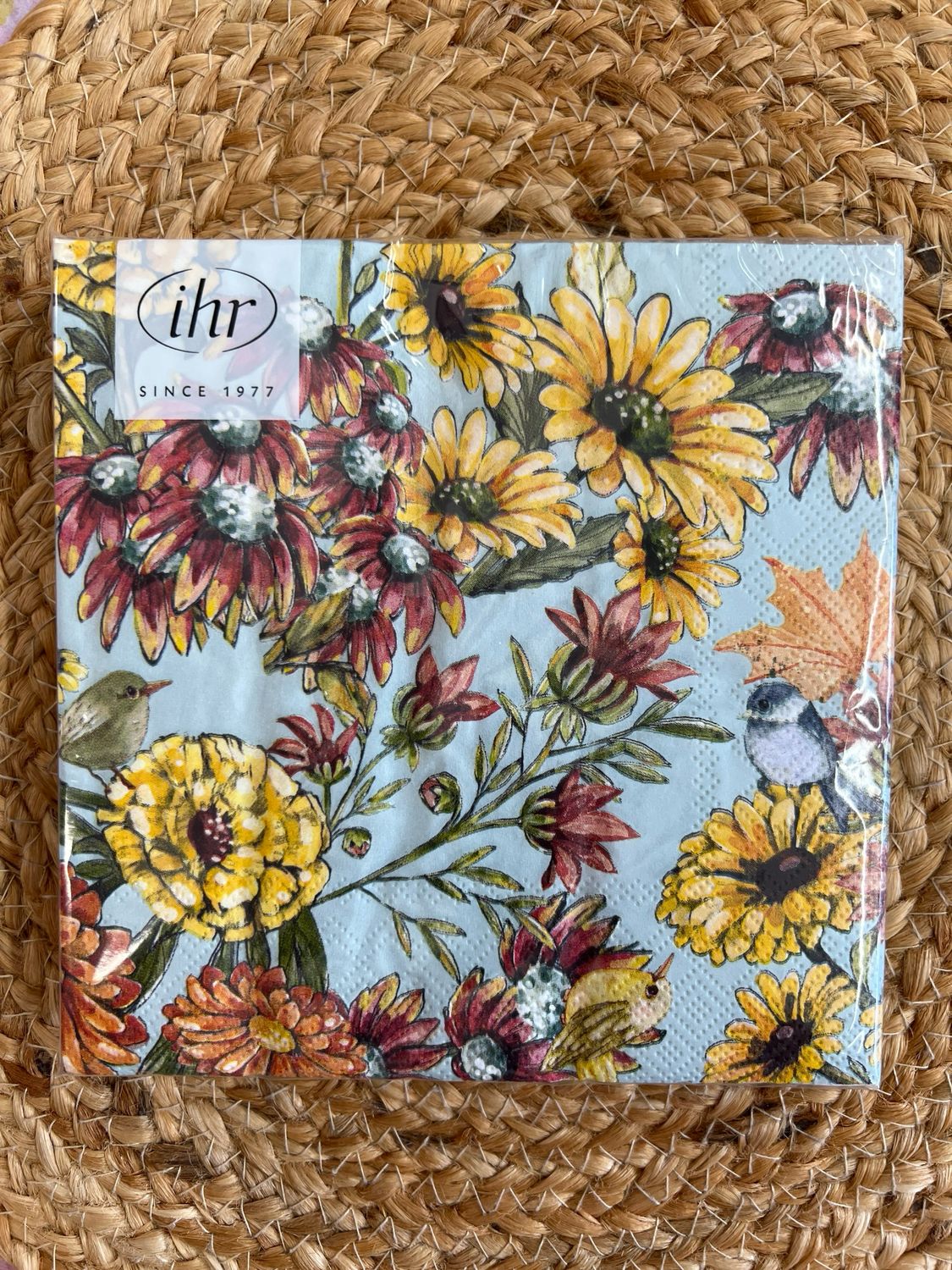 Retro Falling Leaves Luncheon Napkins Retro Falling Leaves Luncheon Napkins