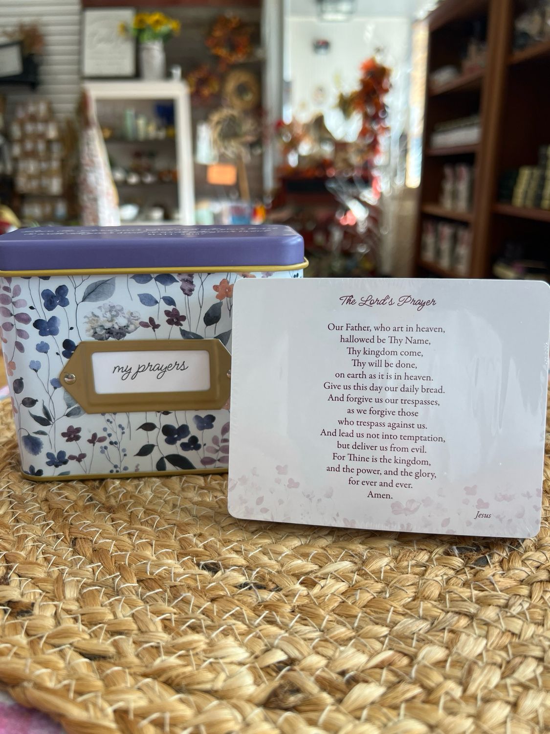 My Prayers Multi Floral Tin Box My Prayers Multi Floral Tin Box