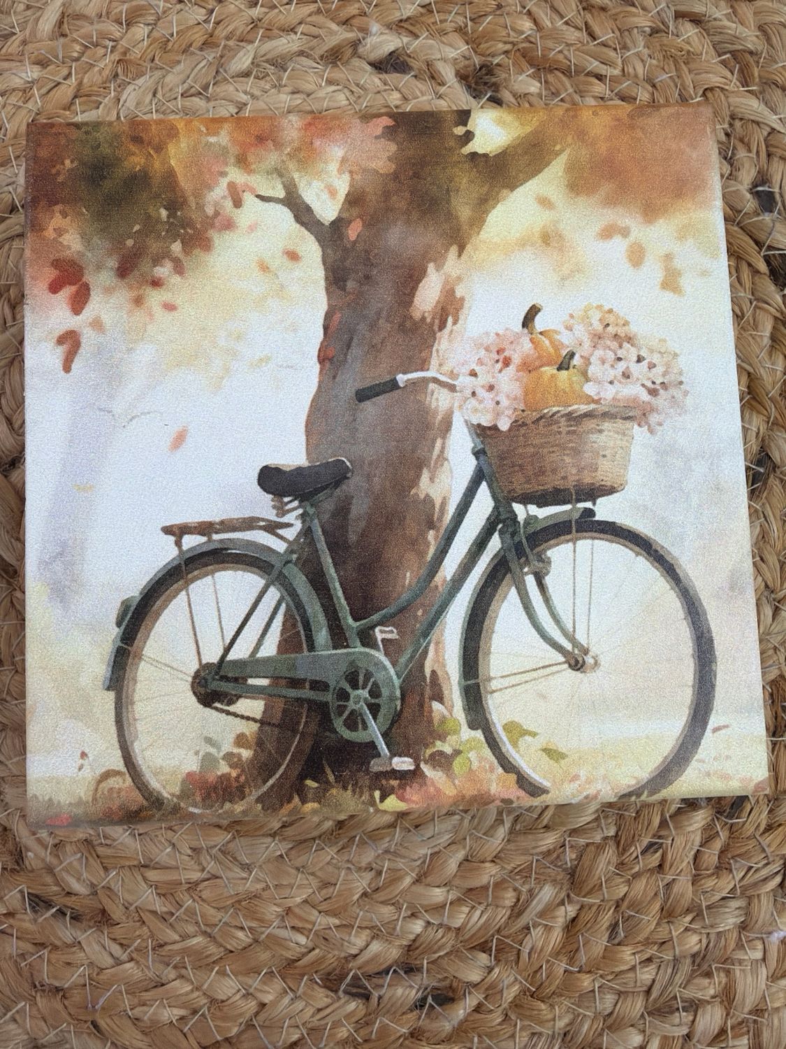 Fall Bicycle Sign Fall Bicycle Sign