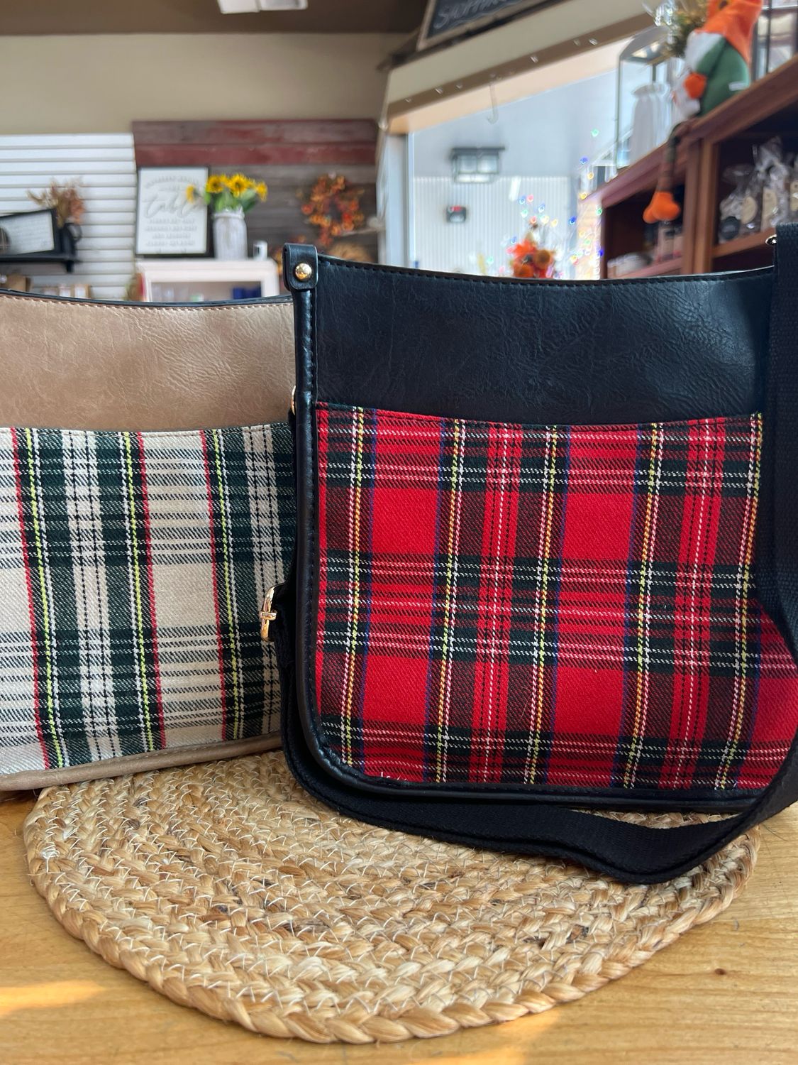 Jen & Co Posie Plaid Crossbody Bag Jen & Co Posie Plaid Crossbody Bag
