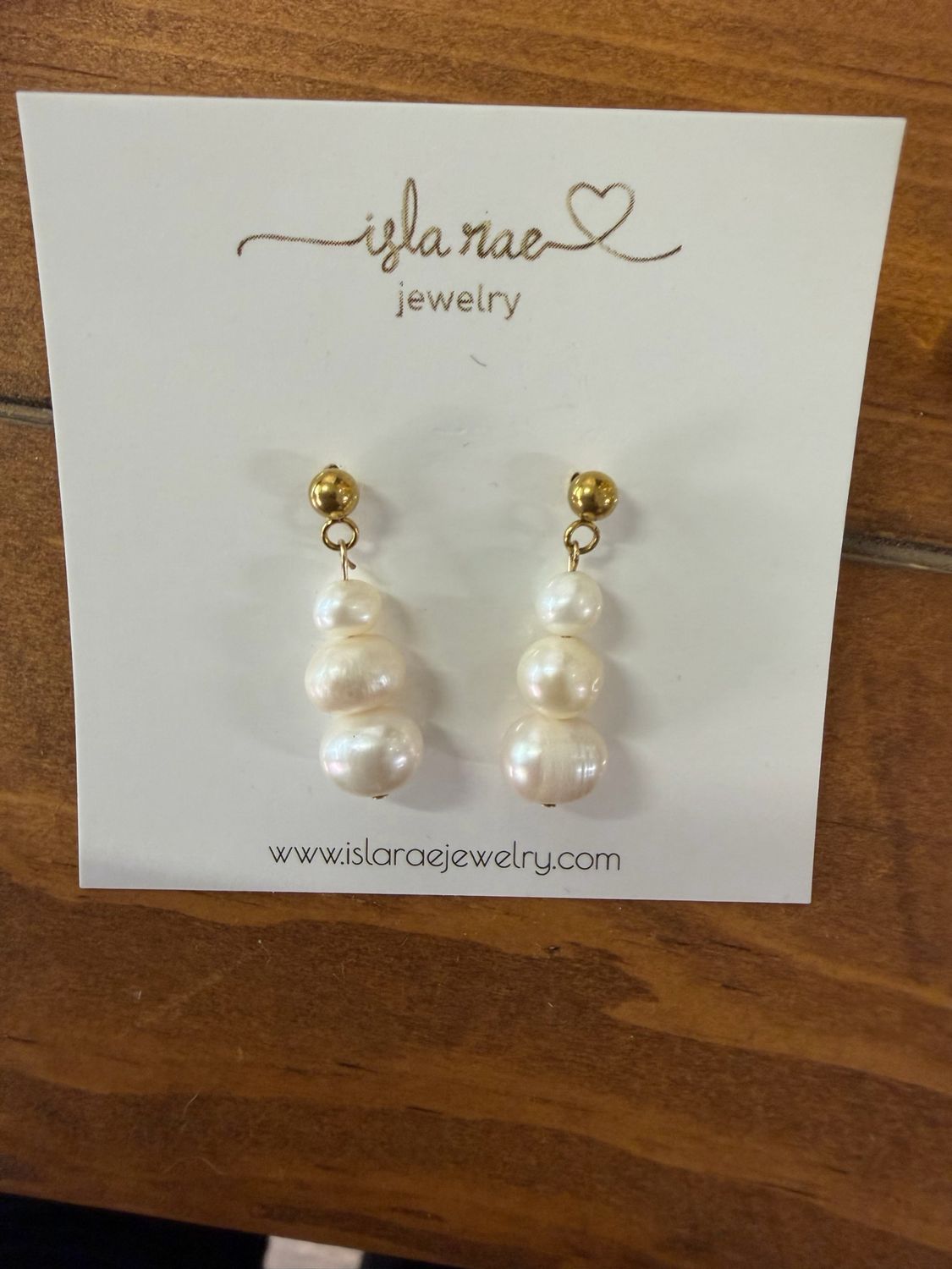 Isla Rae Samantha Pearl Drop Earrings Isla Rae Samantha Pearl Drop Earrings