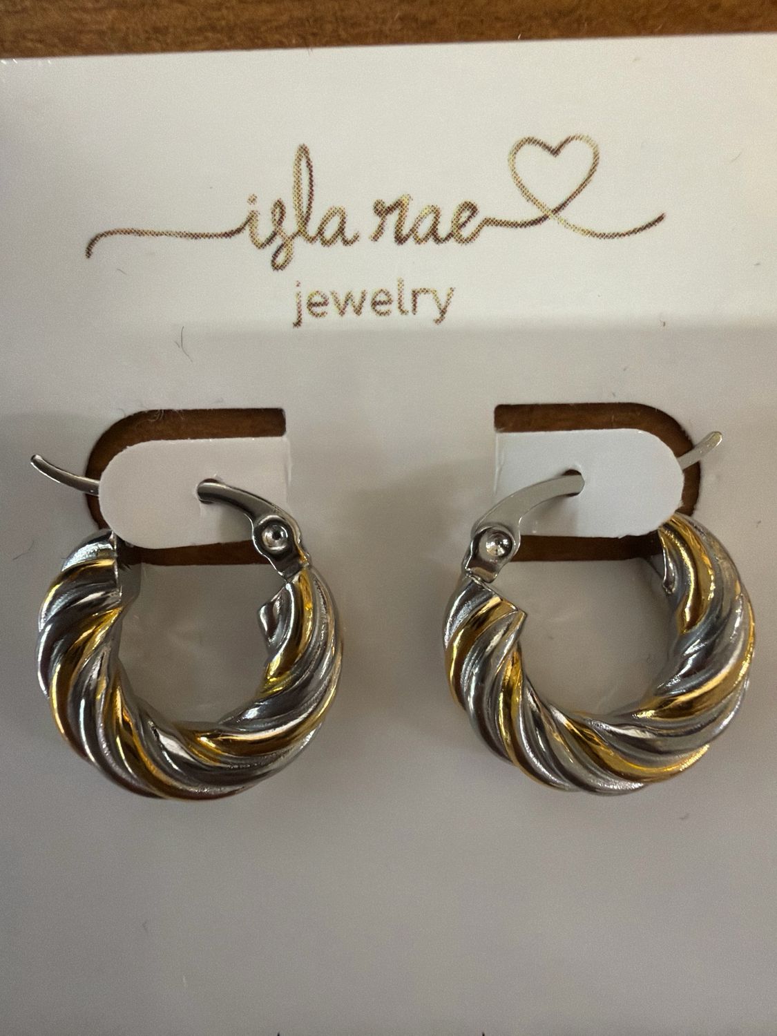 Isla Rae 2 Tone Hoop Earrings Isla Rae 2 Tone Hoop Earrings