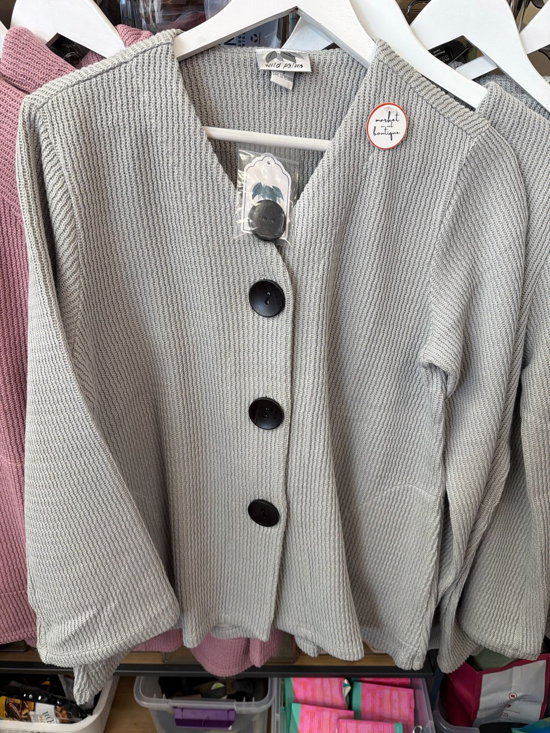 Wild Palms Large Button Cardigan