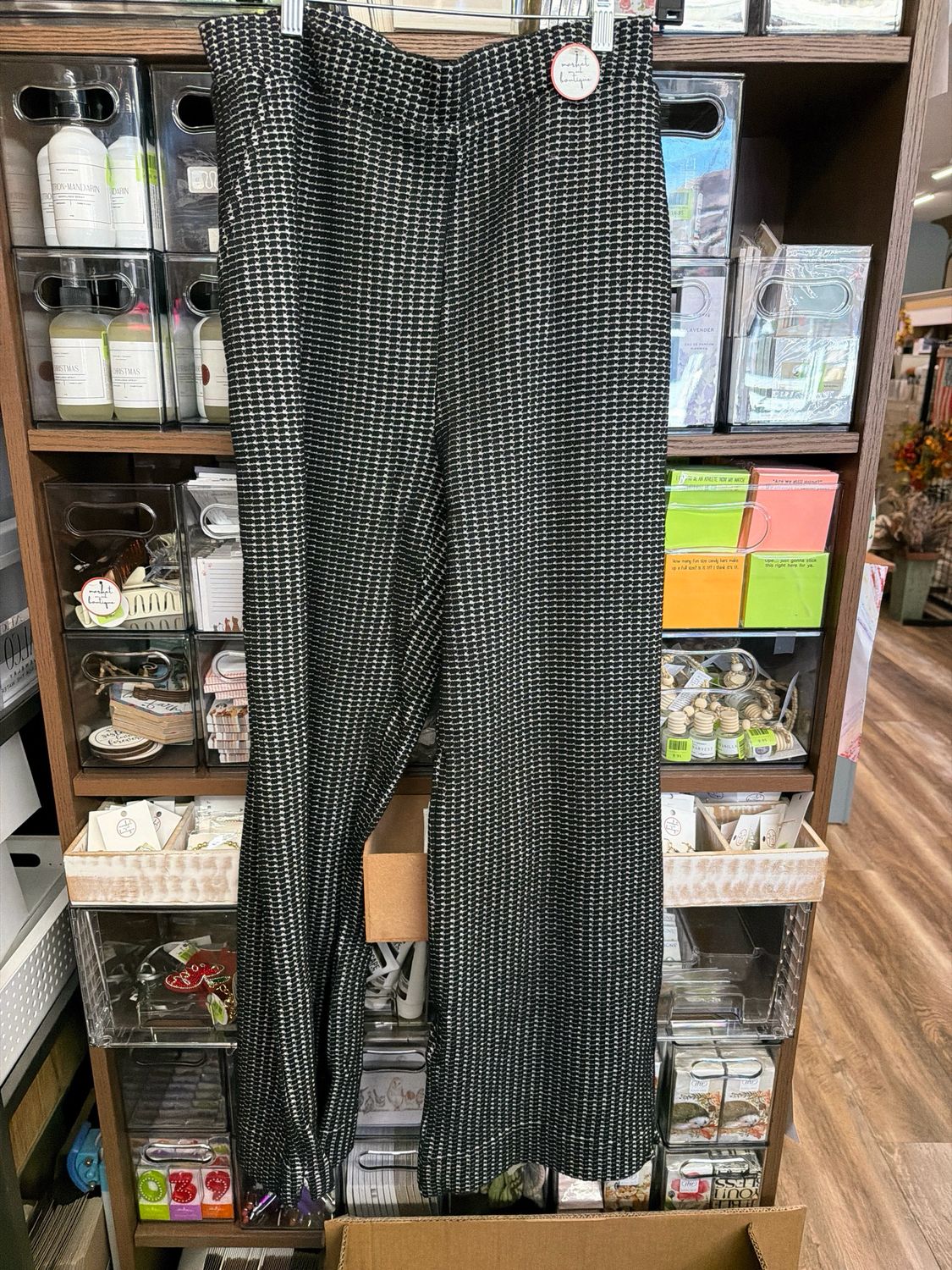 Wild Palms Black &amp; Pearl Pants