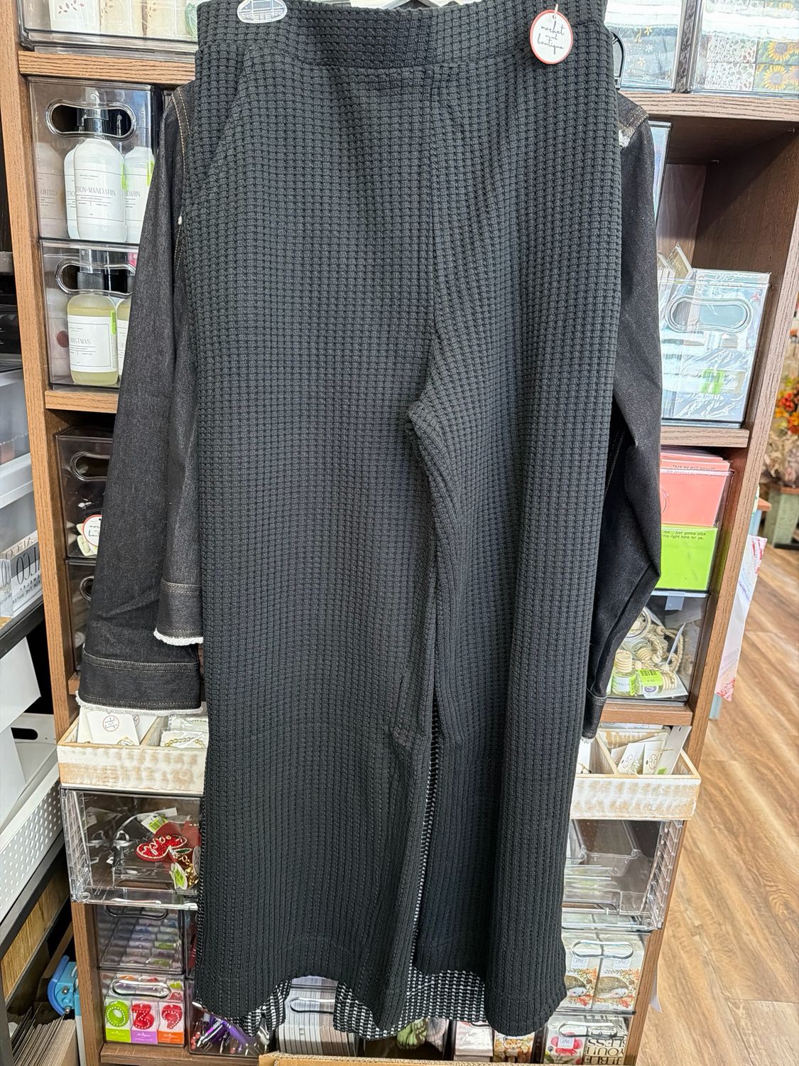 Wild Palms Black Wide Leg Pant