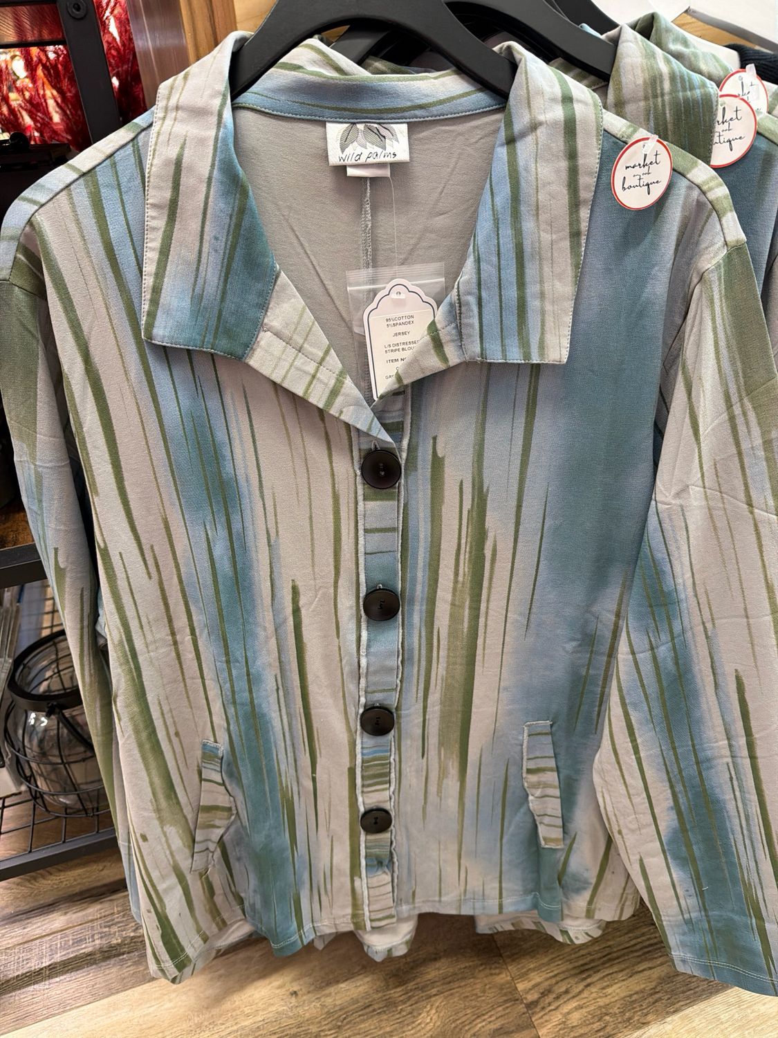 Wild Palms River Button Up Top