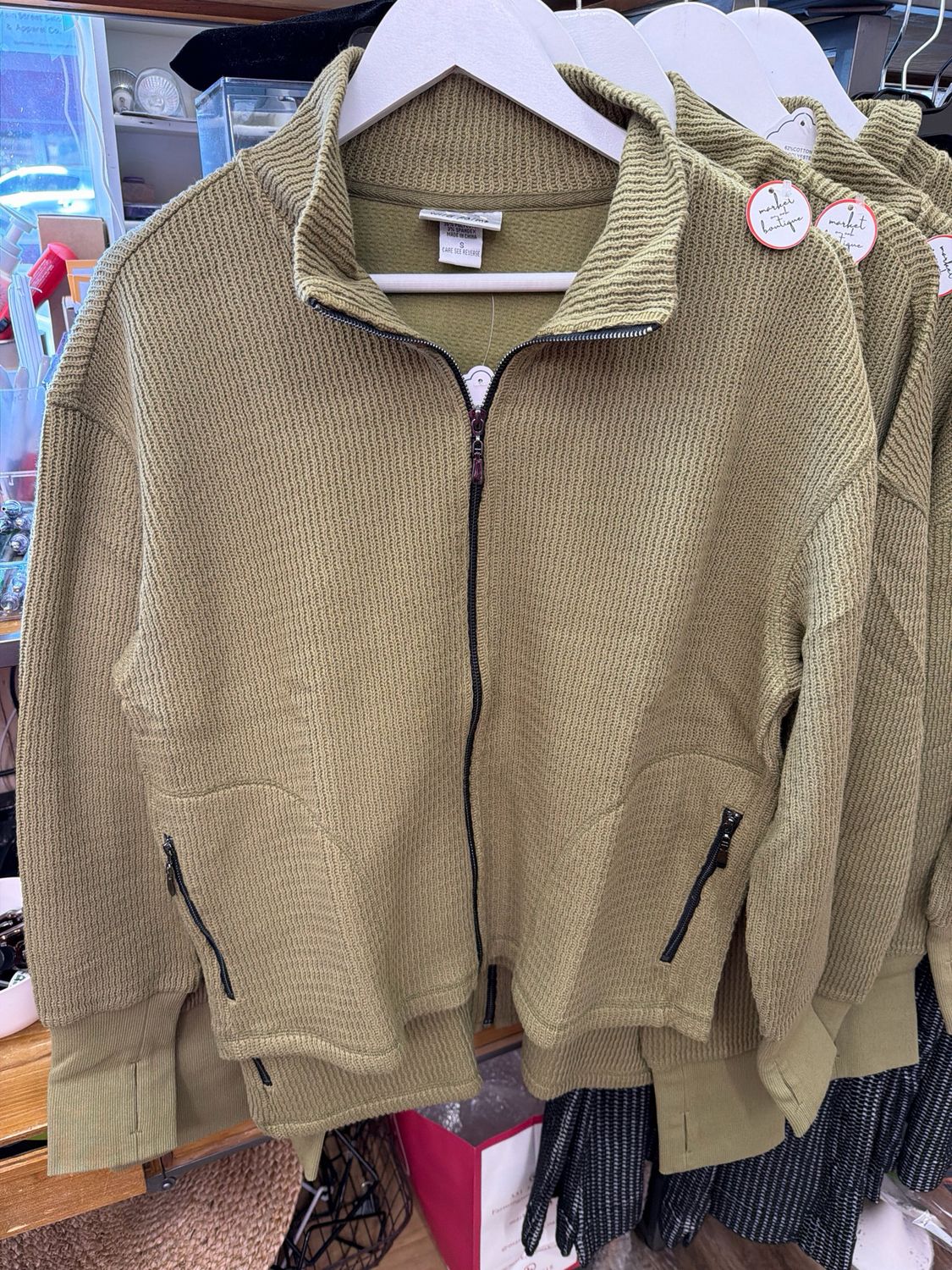 Wild Palms Olive Thumbhole Jacket Wild Palms Olive Thumbhole Jacket