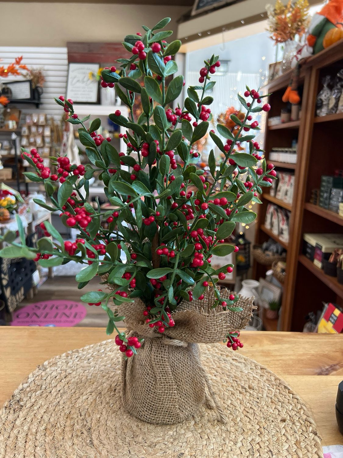 16" Berry Tree in Burlap 16" Berry Tree in Burlap