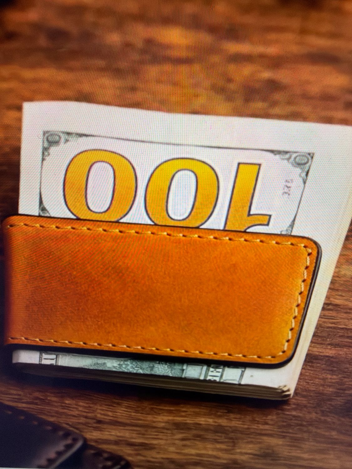 Full-Grain Leather Money Clip Wallet Full-Grain Leather Money Clip Wallet