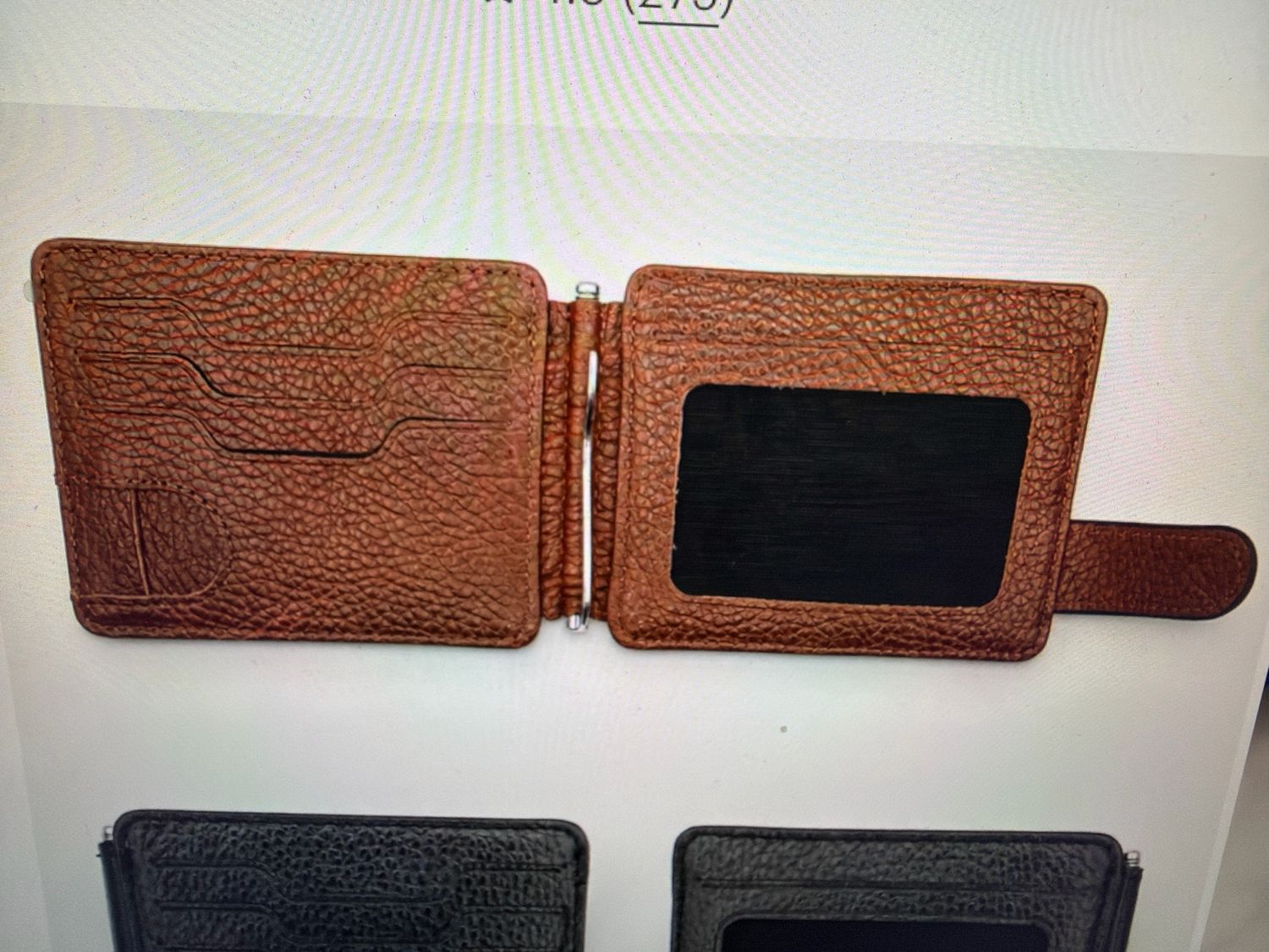 Genuine Leather Money Clip Wallet Genuine Leather Money Clip Wallet