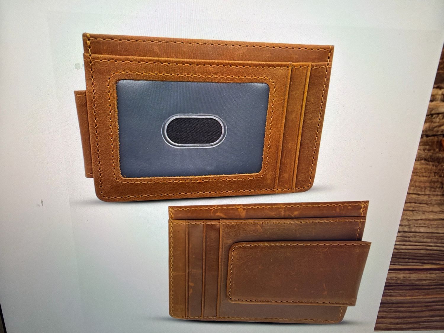 Leather Wallet with Magnetic Clip Leather Wallet with Magnetic Clip