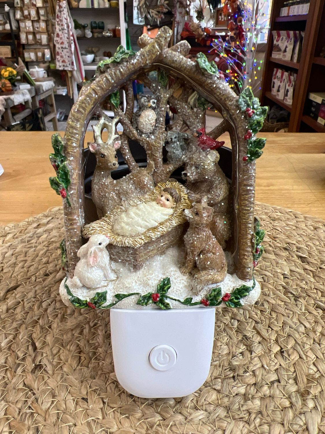 6" Woodland Nativity Night Light