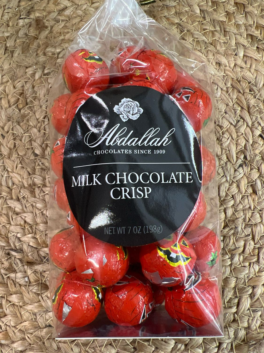 Abdallah 7oz Foiled Chocolate Crispy Balls Abdallah 7oz Foiled Chocolate Crispy Balls