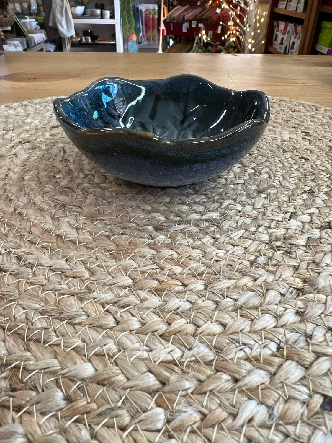 Embossed Stoneware Snowflake Bowl Embossed Stoneware Snowflake Bowl