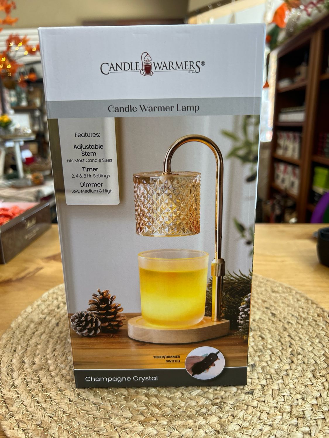 Champagne Crystal Candle Warmer