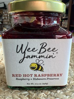 Wee Bee Jammin Red Hot Raspberry Jam