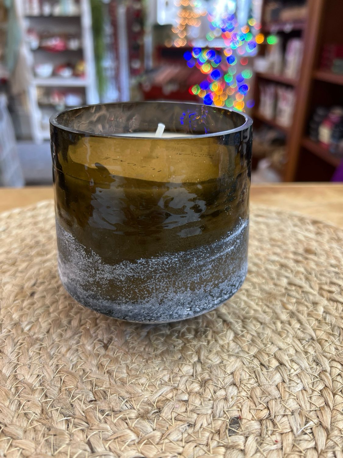 Illume Woodfire Baltic Glass Candle Illume Woodfire Baltic Glass Candle