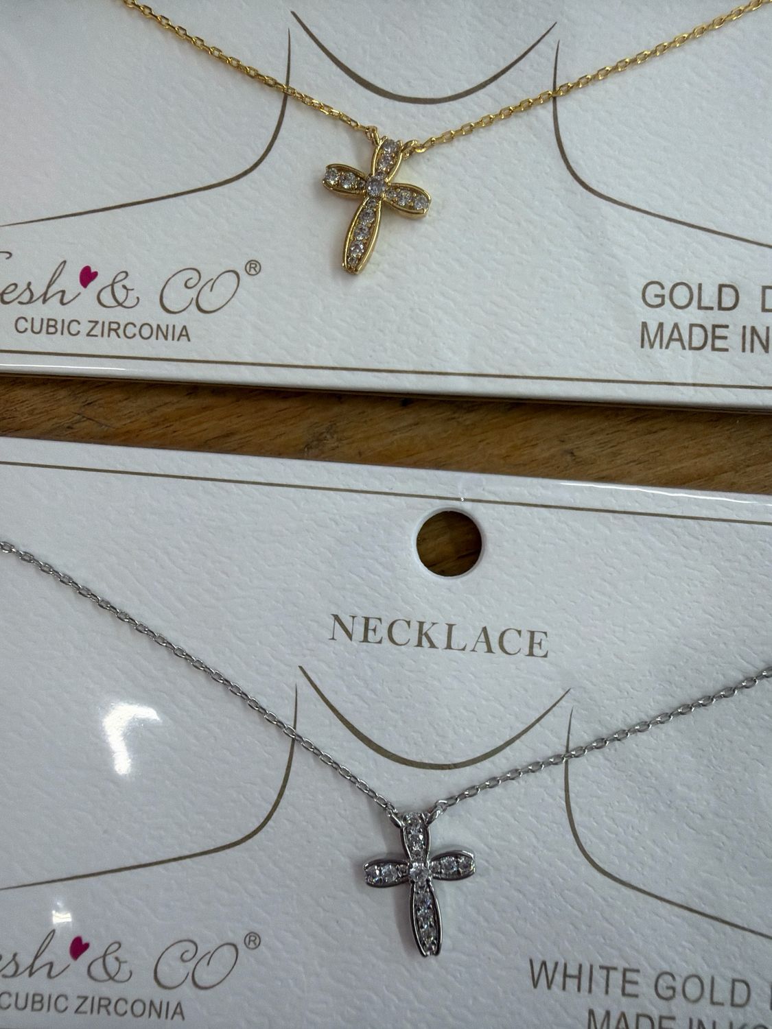Dainty Cubic Zirconia Cross Necklace Dainty Cubic Zirconia Cross Necklace