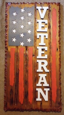 VETERANS FLAG ( 2 COLOR OPTIONS AVAILABLE )