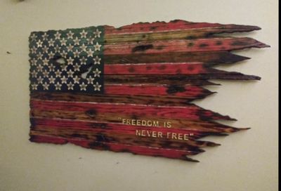 Freedom Is Never Free Distressed