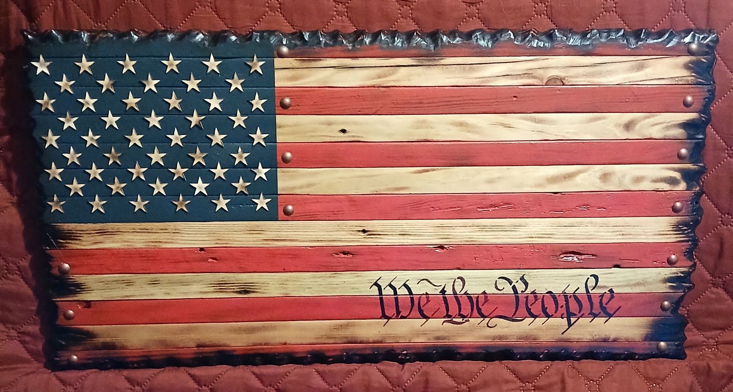 Handcarved Edge &quot; We The People &quot;