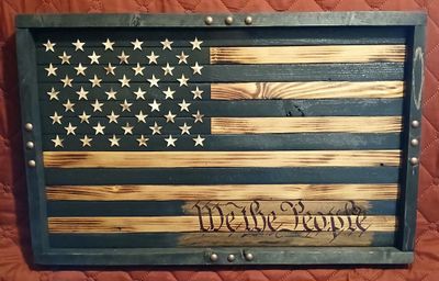 Framed Rustic &quot; We The People&quot;