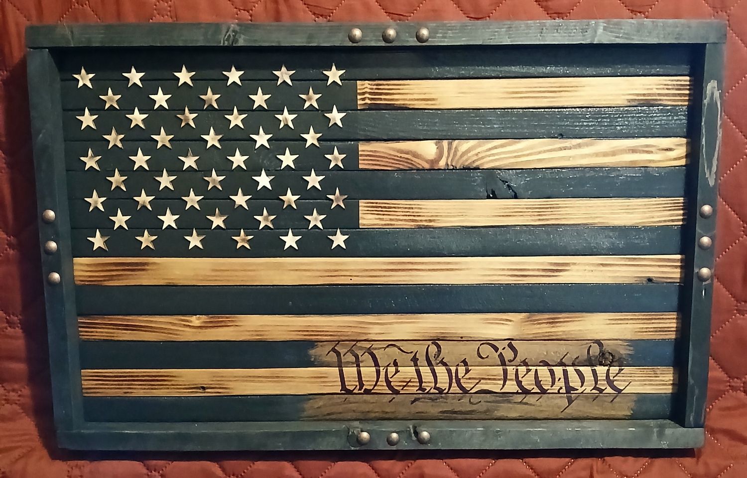 Framed Rustic &quot; We The People&quot;