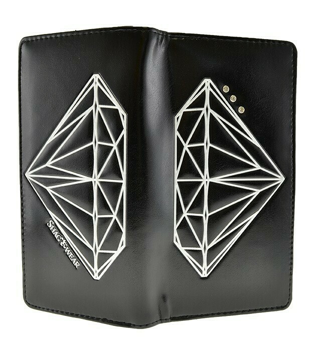 DIAMOND WALLET LARGE BLACK