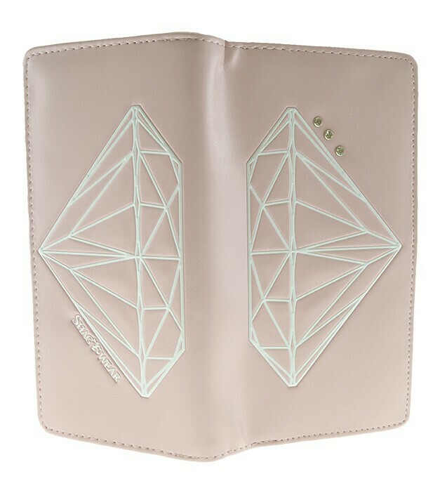 DIAMOND WALLET LARGE PINK