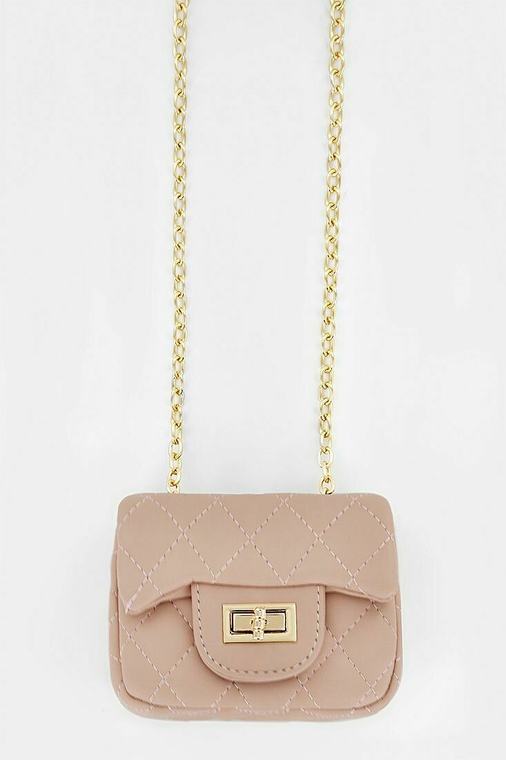 MINI QUILTED PURSE PINK
