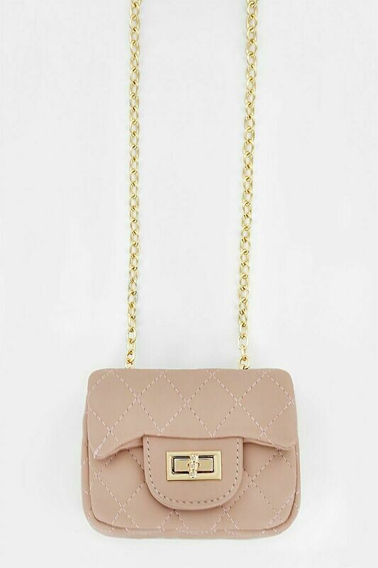 MINI QUILTED PURSE PINK