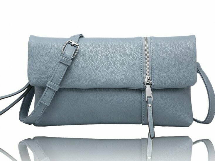 ELLEN WRISTLET DENIM BLUE