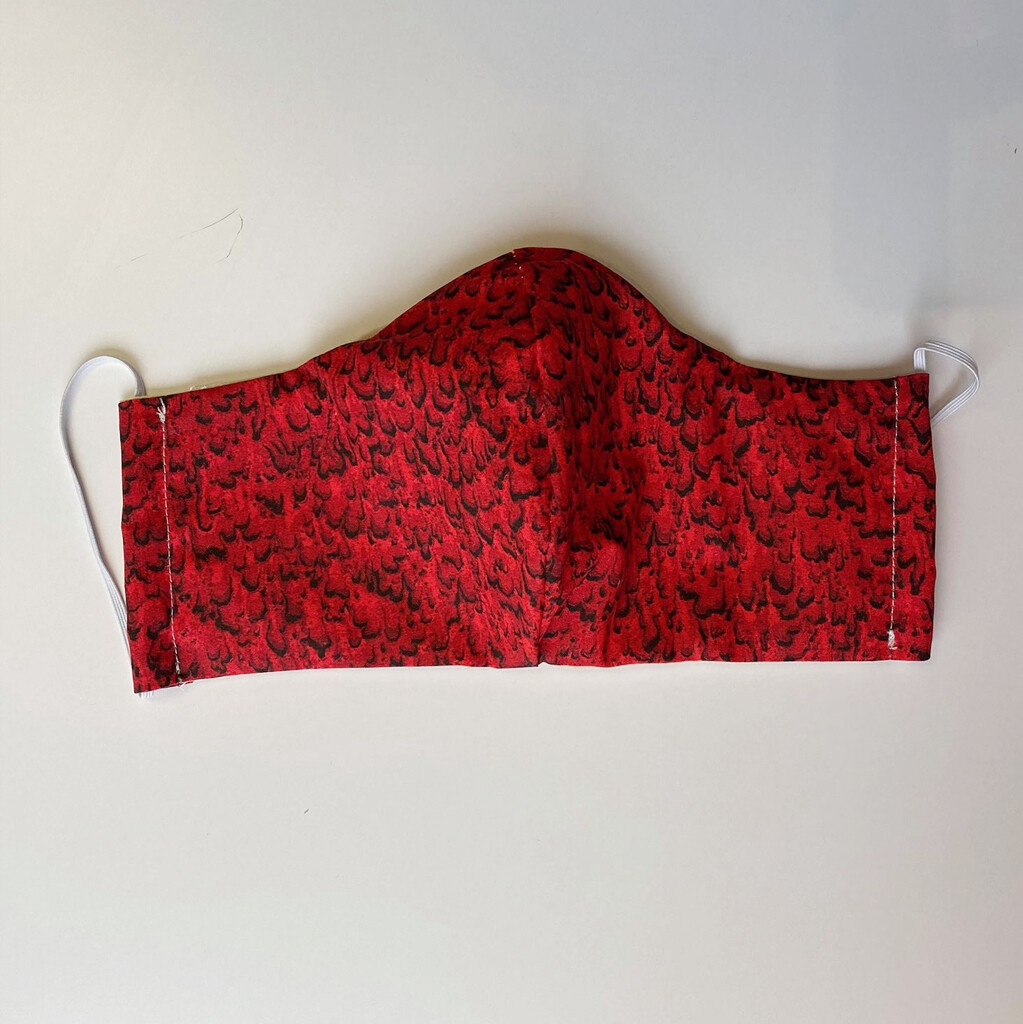 BLACK RED MASK