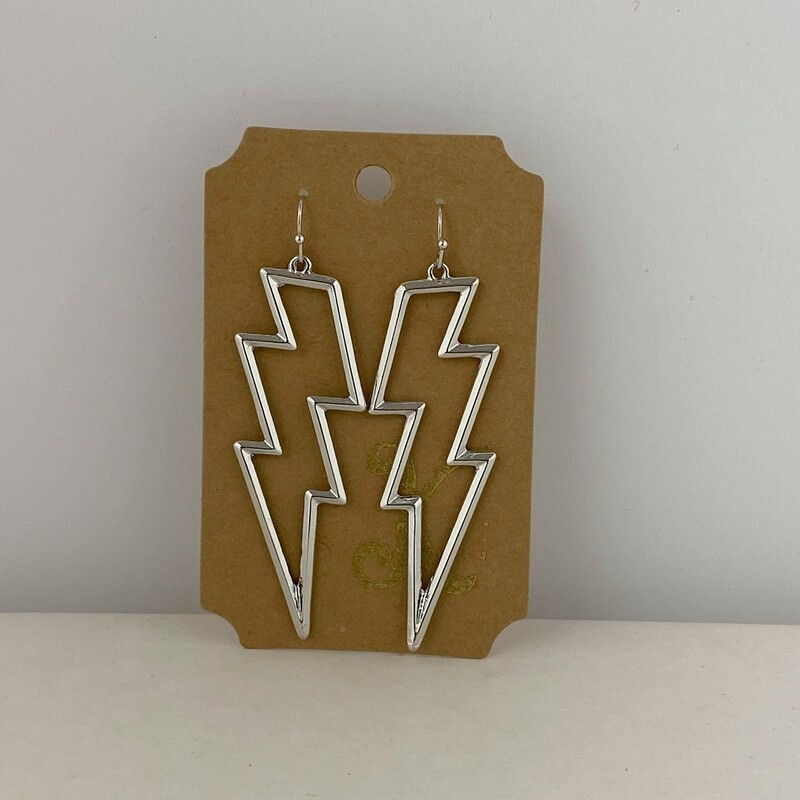 BOLT OUTLINE EARRINGS