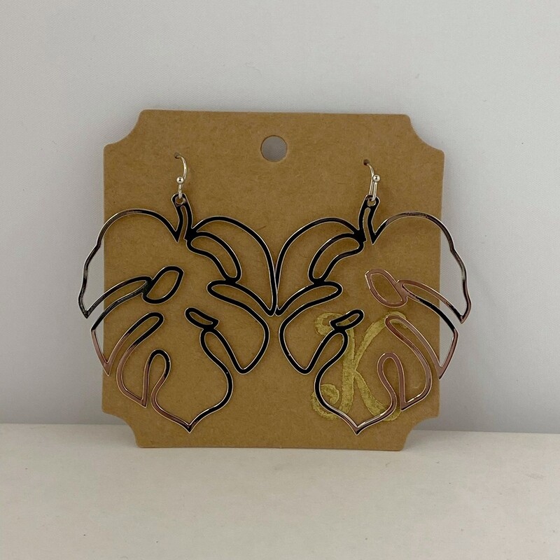 LEAVES OUTLINE EARRINGS