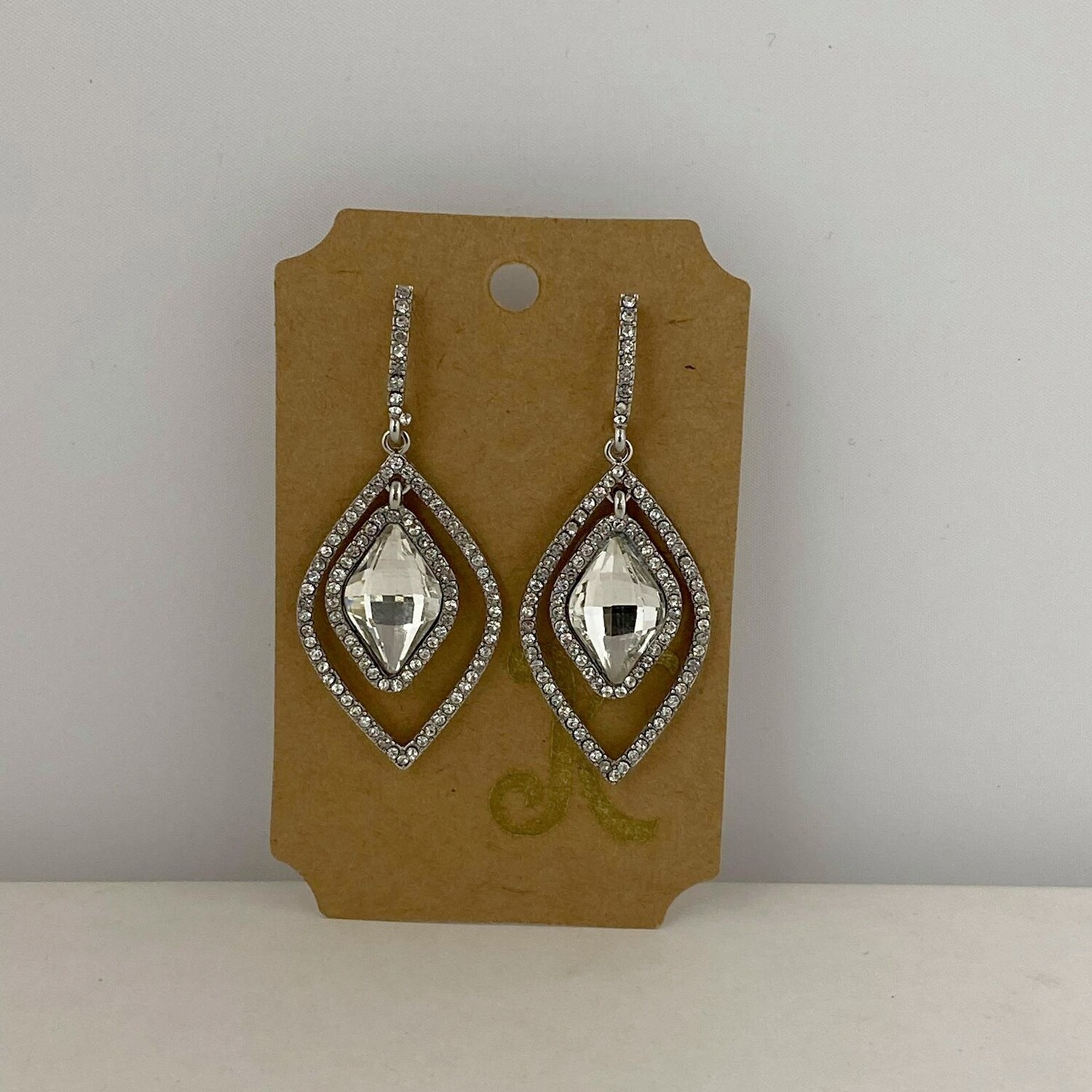 GLITTER AND CRYSTAL EARRINGS