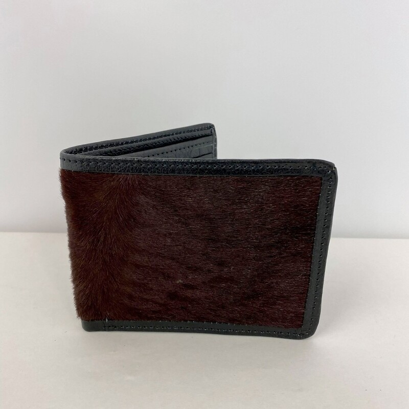 COWHIDE LEATHER WALLET RFID - DARK