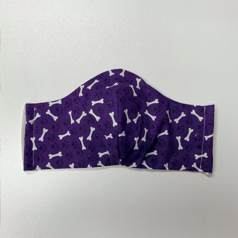 PURPLE DOG BONES MASK
