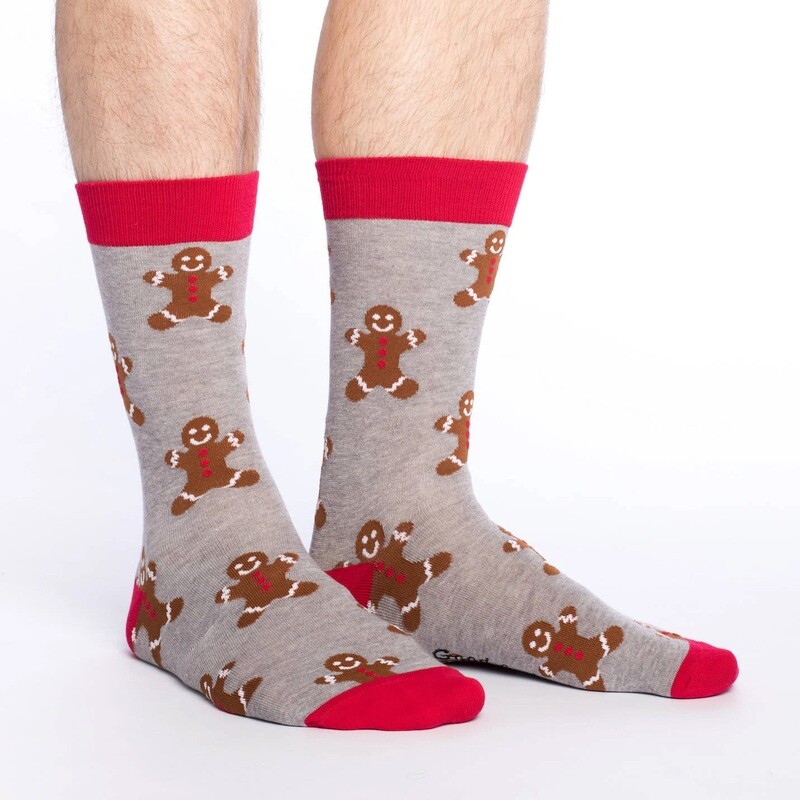 MEN GINGERBREAD SOCKS 7-12