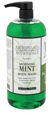 Archipelago Morning Mint body wash 33oz.