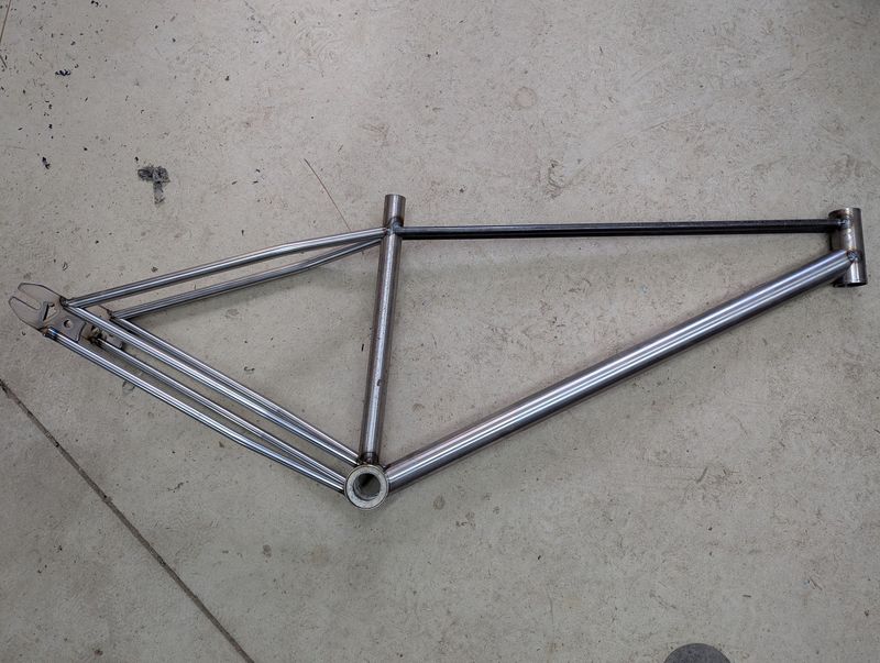 29" Doublecross Twin Top Tube - Unfinished Frame