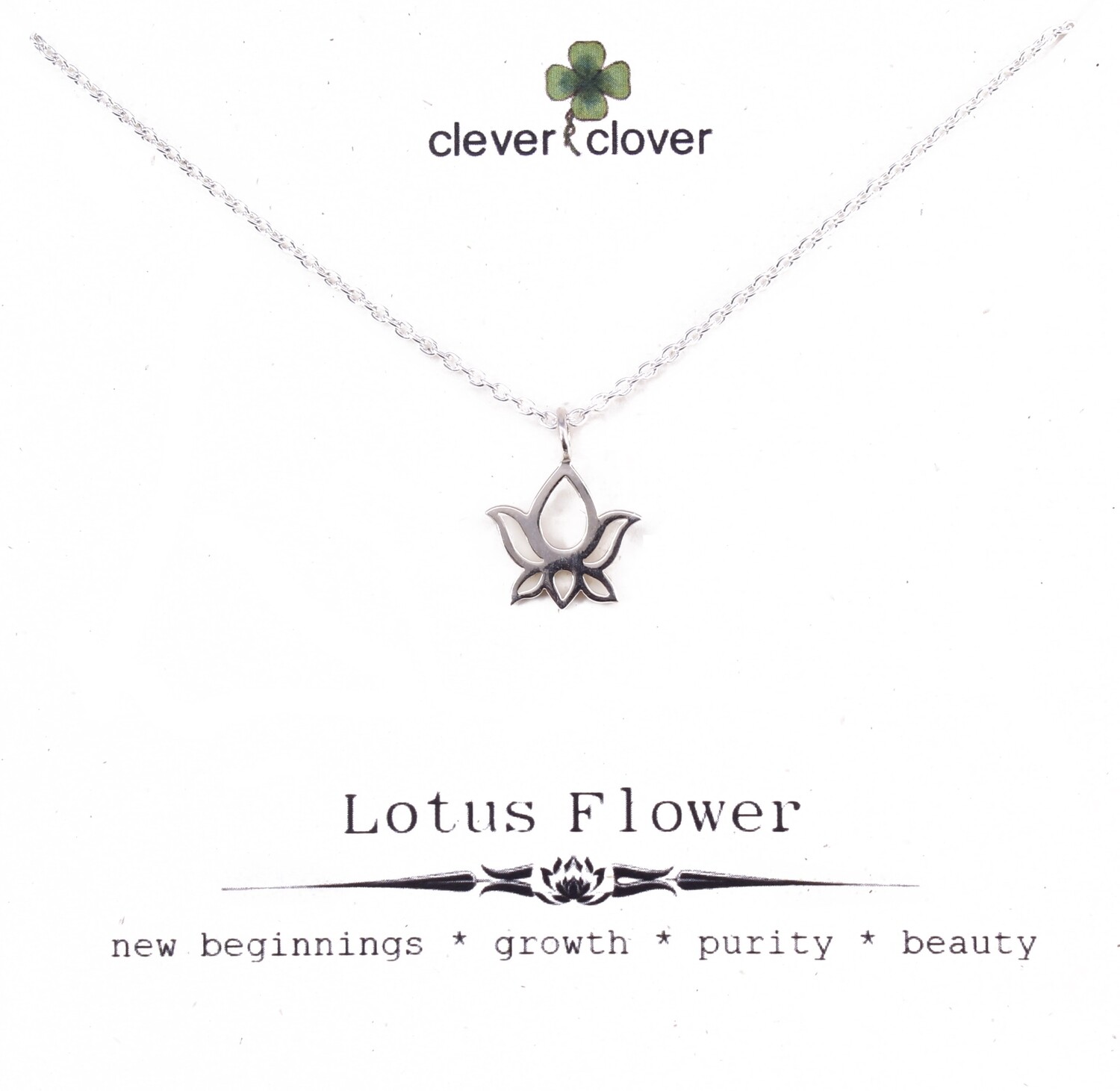 SSN616 Sterling Silver Lotus Blossom Necklace