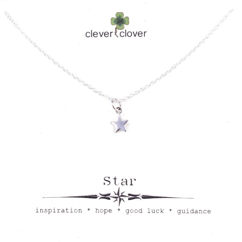 SSN862 Sterling Silver Tiny Star Necklace
