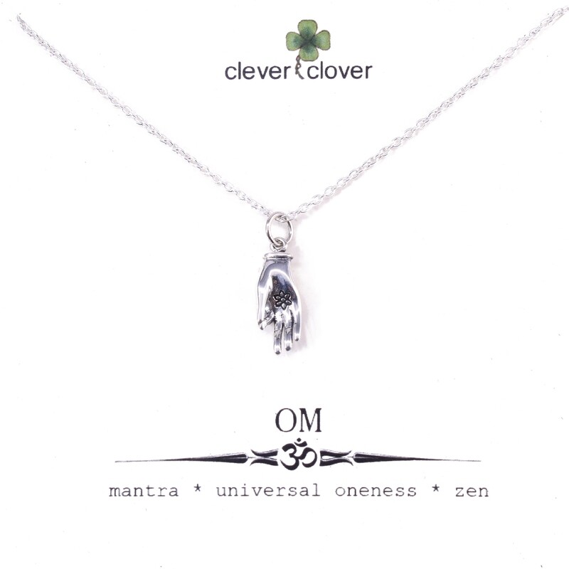 SSN6059 Sterling Silver Mudra Necklace
