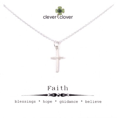 SSN7008 Sterling Silver Small Cross Necklace